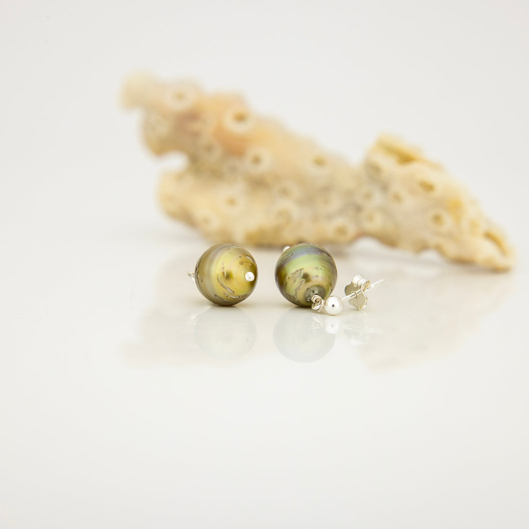 READY TO SHIP Civa Fiji Pearl Stud Earrings - 925 Sterling Silver FJD$