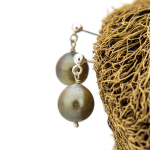 READY TO SHIP Civa Fiji Pearl Stud Earrings - 925 Sterling Silver FJD$