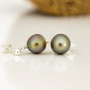 READY TO SHIP Civa Fiji Pearl Stud Earrings - 925 Sterling Silver FJD$