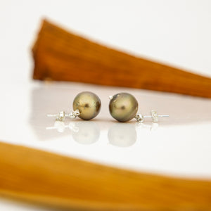 READY TO SHIP Civa Fiji Pearl Stud Earrings - 925 Sterling Silver FJD$