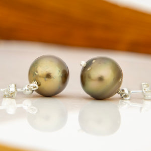 READY TO SHIP Civa Fiji Pearl Stud Earrings - 925 Sterling Silver FJD$