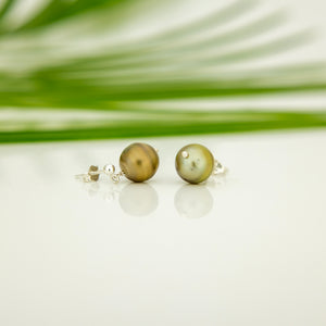 READY TO SHIP Civa Fiji Pearl Stud Earrings - 925 Sterling Silver FJD$