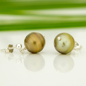 READY TO SHIP Civa Fiji Pearl Stud Earrings - 925 Sterling Silver FJD$