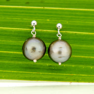 READY TO SHIP Civa Fiji Pearl Stud Earrings - 925 Sterling Silver FJD$