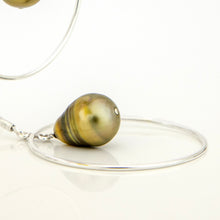 Load image into Gallery viewer, READY TO SHIP Civa Fiji Saltwater Pearl Hoop Earrings - 925 Sterling Silver FJD$
