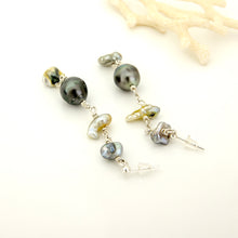 Load image into Gallery viewer, READY TO SHIP Civa Fiji Pearl Stud Drop Earrings - 925 Sterling Silver FJD$
