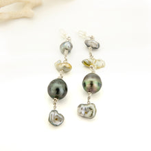 Load image into Gallery viewer, READY TO SHIP Civa Fiji Pearl Stud Drop Earrings - 925 Sterling Silver FJD$
