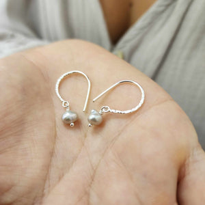 READY TO SHIP Freshwater Pearl Drop Earrings - 925 Sterling Silver FJD$