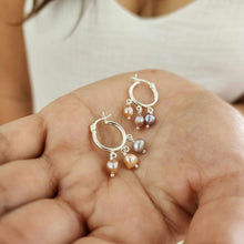 Load image into Gallery viewer, READY TO SHIP Freshwater Pearl Trio Earrings - 925 Sterling Silver FJD$
