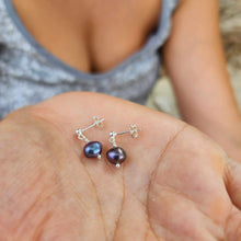 Load image into Gallery viewer, READY TO SHIP Freshwater Pearl Stud Earrings - 925 Sterling Silver FJD$
