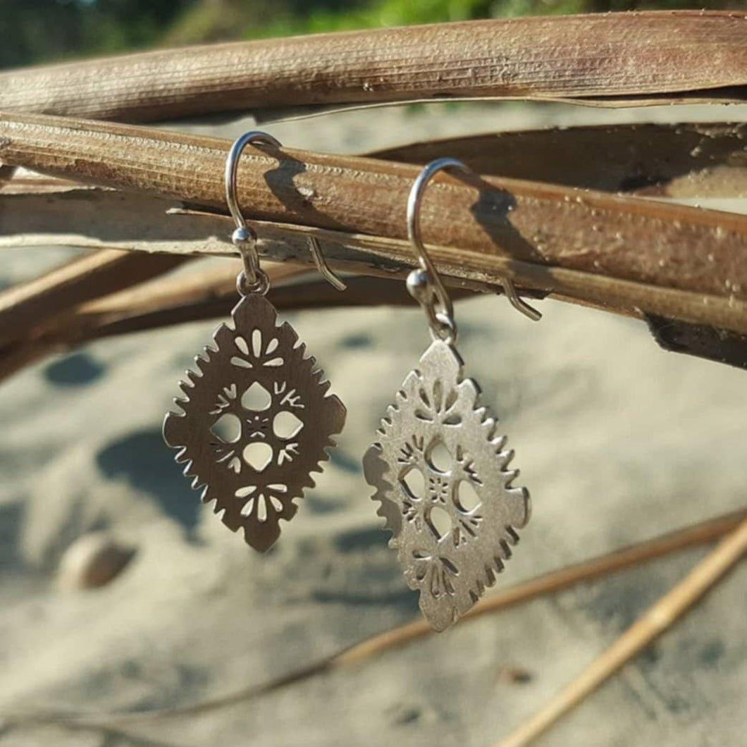 READY TO SHIP Diamond Masi Earrings in 925 Sterling Silver - FJD$