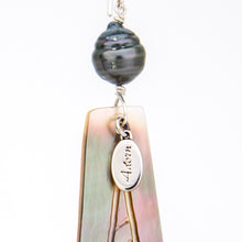 Load image into Gallery viewer, READY TO SHIP Mother of Pearl &amp; Civa Fiji Pearl Earrings - 925 Sterling Silver FJD$
