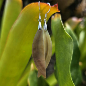 READY TO SHIP Mother of Pearl Earrings - 925 Sterling Silver FJD$