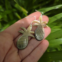 Load image into Gallery viewer, READY TO SHIP Mother of Pearl Pineapple Earrings - 925 Sterling Silver FJD$
