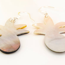 Load image into Gallery viewer, READY TO SHIP Mother of Pearl Pineapple Earrings - 925 Sterling Silver FJD$
