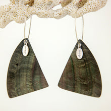 Load image into Gallery viewer, READY TO SHIP Mother of Pearl Hoop Earrings - 925 Sterling Silver FJD$
