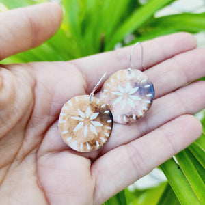 READY TO SHIP Mini Pasifika Resin Earrings - 925 Sterling Silver FJD$