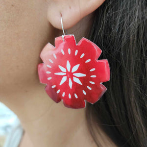 READY TO SHIP Pasifika Resin Earrings - 925 Sterling Silver FJD$