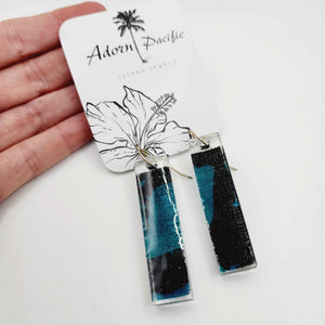 READY TO SHIP Pasifika Resin Earrings - 925 Sterling Silver FJD$