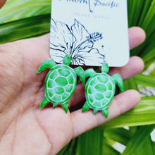 Load image into Gallery viewer, READY TO SHIP Vonu Turtle Resin Earrings - 925 Sterling Silver FJD$
