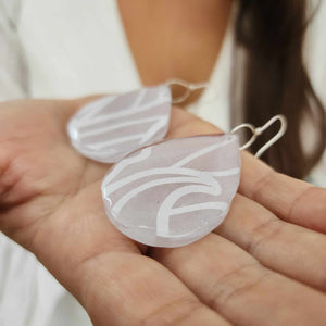 READY TO SHIP Pasifika Resin Earrings - 925 Sterling Silver FJD$