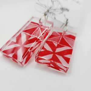 READY TO SHIP Pasifika Resin Earrings - 925 Sterling Silver FJD$