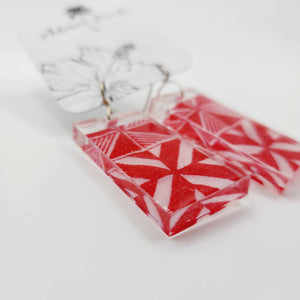 READY TO SHIP Pasifika Resin Earrings - 925 Sterling Silver FJD$