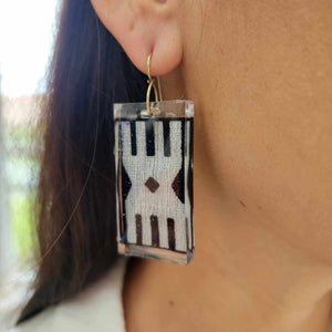 READY TO SHIP Pasifika Resin Earrings - 925 Sterling Silver FJD$