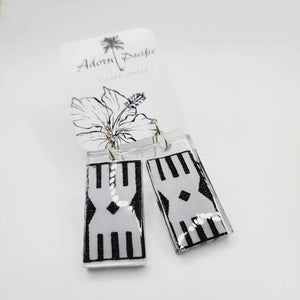 READY TO SHIP Pasifika Resin Earrings - 925 Sterling Silver FJD$