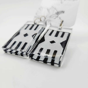 READY TO SHIP Pasifika Resin Earrings - 925 Sterling Silver FJD$