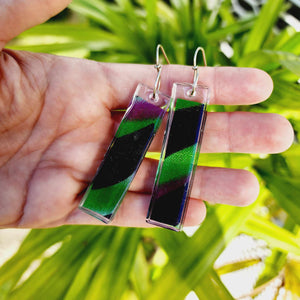 READY TO SHIP Pasifika Resin Earrings - 925 Sterling Silver FJD$