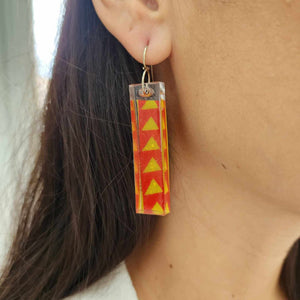 READY TO SHIP Pasifika Resin Earrings - 925 Sterling Silver FJD$