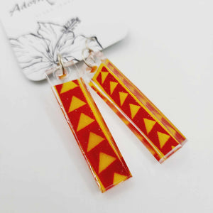 READY TO SHIP Pasifika Resin Earrings - 925 Sterling Silver FJD$