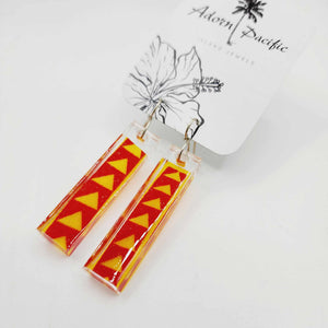 READY TO SHIP Pasifika Resin Earrings - 925 Sterling Silver FJD$