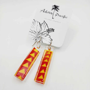 READY TO SHIP Pasifika Resin Earrings - 925 Sterling Silver FJD$