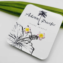 Load image into Gallery viewer, READY TO SHIP Frangipani Flower Stud Earrings - 925 Sterling Silver FJD$

