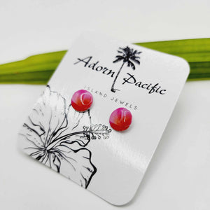 READY TO SHIP Tropical Flower Stud Earrings - 925 Sterling Silver FJD$