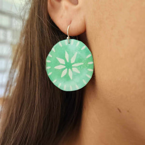 READY TO SHIP Pasifika Resin Earrings - 925 Sterling Silver FJD$