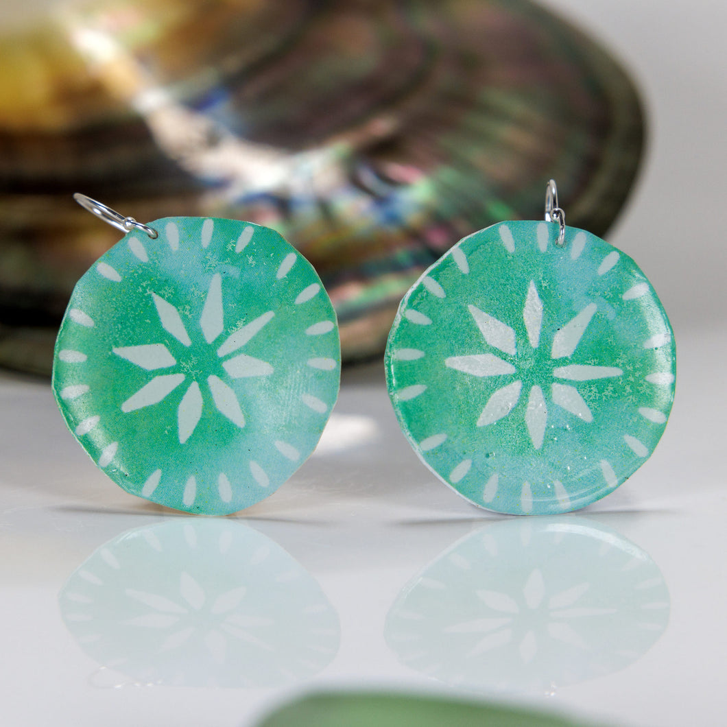 READY TO SHIP Pasifika Resin Earrings - 925 Sterling Silver FJD$
