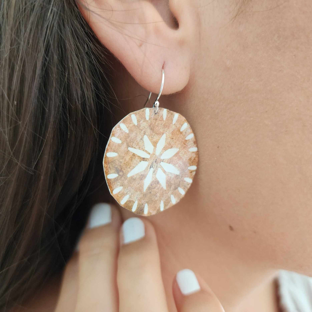 READY TO SHIP Pasifika Resin Earrings - 925 Sterling Silver FJD$