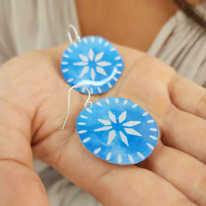 READY TO SHIP Pasifika Resin Earrings - 925 Sterling Silver FJD$