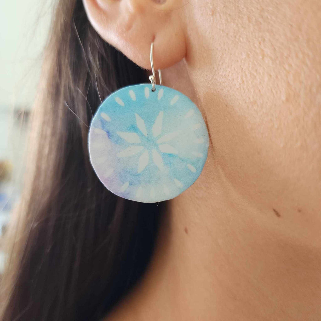 READY TO SHIP Pasifika Resin Earrings - 925 Sterling Silver FJD$