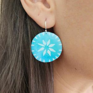 READY TO SHIP Pasifika Resin Earrings - 925 Sterling Silver FJD$