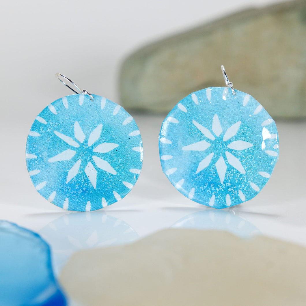 READY TO SHIP Pasifika Resin Earrings - 925 Sterling Silver FJD$