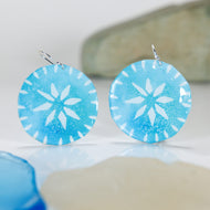 READY TO SHIP Pasifika Resin Earrings - 925 Sterling Silver FJD$