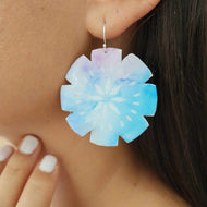 READY TO SHIP Pasifika Resin Earrings - 925 Sterling Silver FJD$