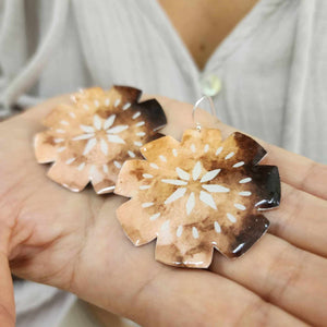 READY TO SHIP Pasifika Resin Earrings - 925 Sterling Silver FJD$