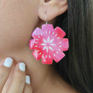 READY TO SHIP Pasifika Resin Earrings - 925 Sterling Silver FJD$