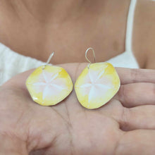 Load image into Gallery viewer, READY TO SHIP Sand Dollar Resin Earrings - 925 Sterling Silver FJD$
