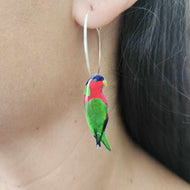 READY TO SHIP Kula Resin Hoop Earrings - 925 Sterling Silver FJD$